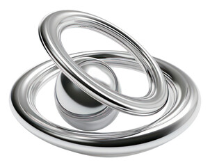 PNG A saturn symbol silver platinum jewelry.