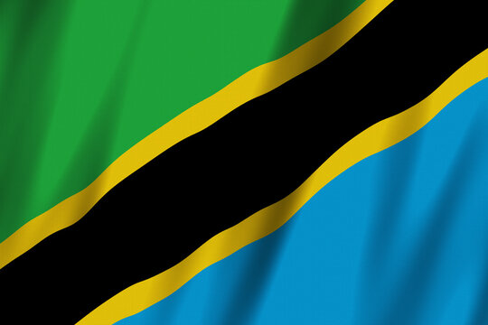 Tanzania flag background