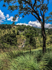 Upper Diyaluma waterfall at haputale, sri lanka