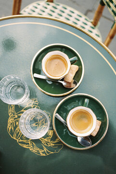 two espresso outdoors