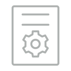 Setting Vector Line Grey Icon Design