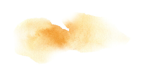 Orange watercolor stain texture background design