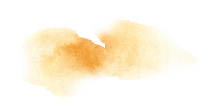Orange watercolor stain texture background design