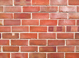 Red brick wall closeup background