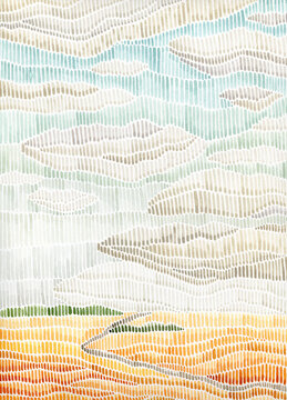 abstract summer landscape 