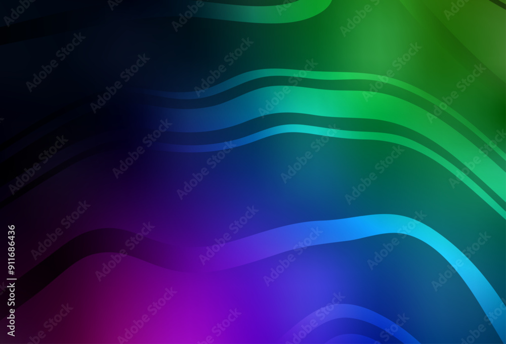 Poster dark multicolor vector blurred pattern.