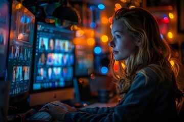 people at work in the office