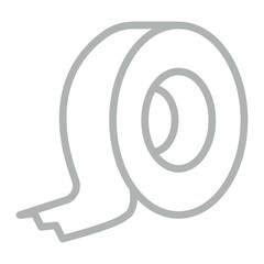 Tape Vector Line Grey Icon Design