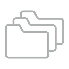 Files Vector Line Grey Icon Design