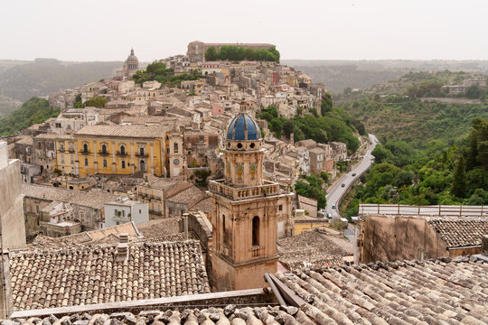 View of Ragusa in Italy