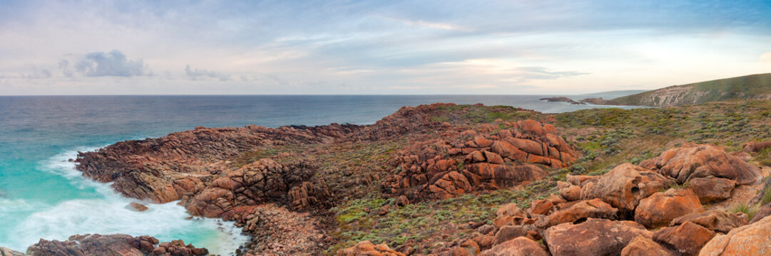 Rocking rugged coastline in Western Australia's south west