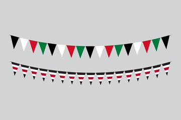 Albania ribbon flag