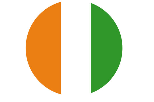 Ivory Coast flag button
 
