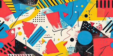 Abstract geometric pattern with vibrant colors.