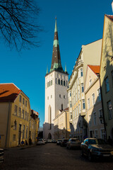 The streets and viewpoints of Tallinn, Estonia
