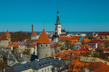 Obraz premium The streets and viewpoints of Tallinn, Estonia