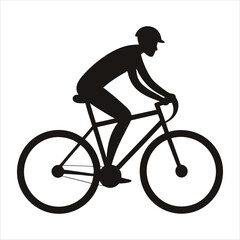 Obraz premium Silhouettes of carbon fiber full suspension mountain bike with cyclists