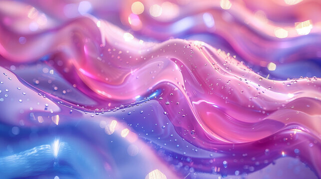 Une texture douce et ondulante en rose et mauve, inspir&eacute;e du satin et de la soie. Le design &eacute;voque des vagues et des tourbillons fluides