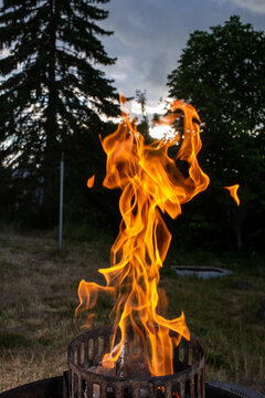 Close-up of a fire