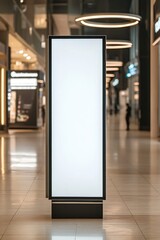 Interactive Poster. Digital Media Display for Shopping Mall Signage and Kiosk Advertisement Design