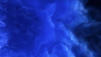 A blue space background with stars and a galaxy	
