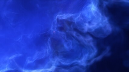 Obraz premium A blue space background with stars and a galaxy 