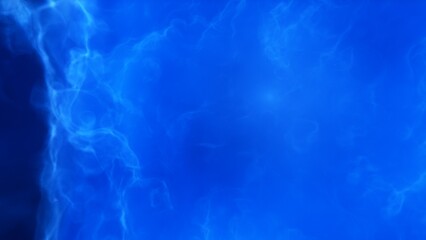 A blue space background with stars and a galaxy
