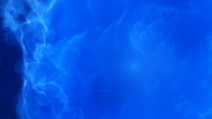 A blue space background with stars and a galaxy
