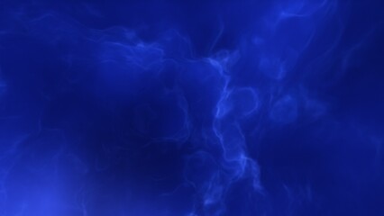 A blue space background with stars and a galaxy
