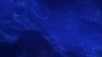 A blue space background with stars and a galaxy
