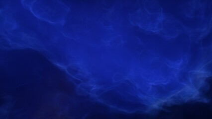 A blue space background with stars and a galaxy
