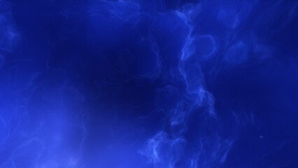 A blue space background with stars and a galaxy
