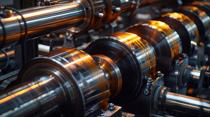 intricate closeup of a stateoftheart printing press in action gleaming rollers and precise mechanisms capture the fusion of traditional craft and modern technology