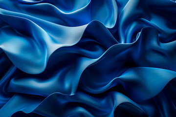 Fototapeta premium Abstract blue background with waves.
