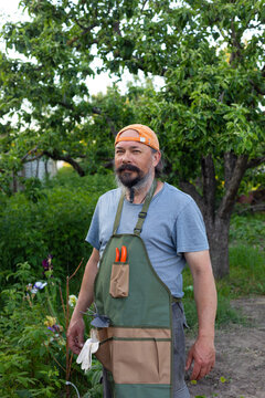happy male gardener