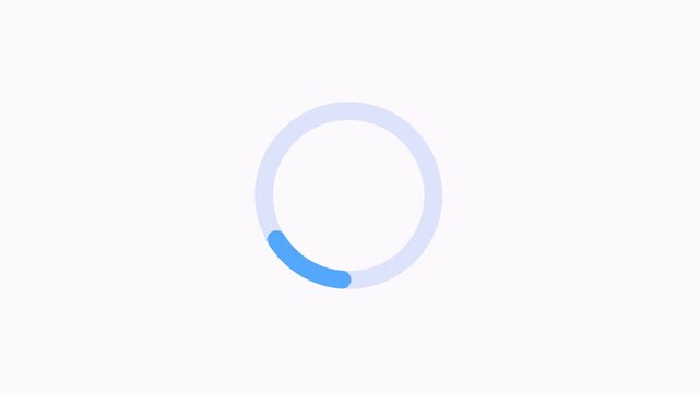 Circle loading icon animation isolated on background, Circle loading bar icon, circle loading system 4k with background