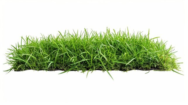 lush bermuda grass sod with dense vibrant green coverage ideal for sports fields and landscapes isolated on white cut out