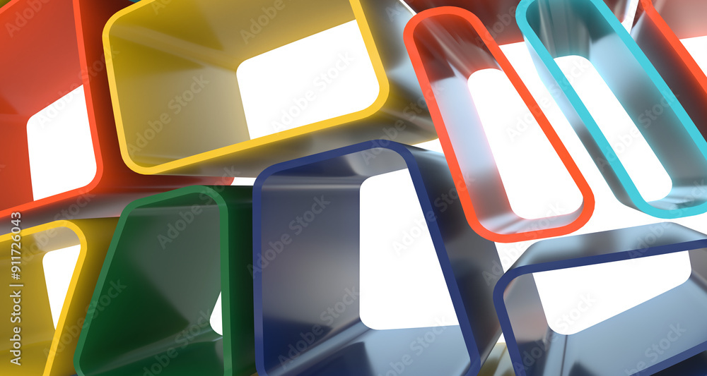 Poster Mosaic triangular low poly style abstract geometric background