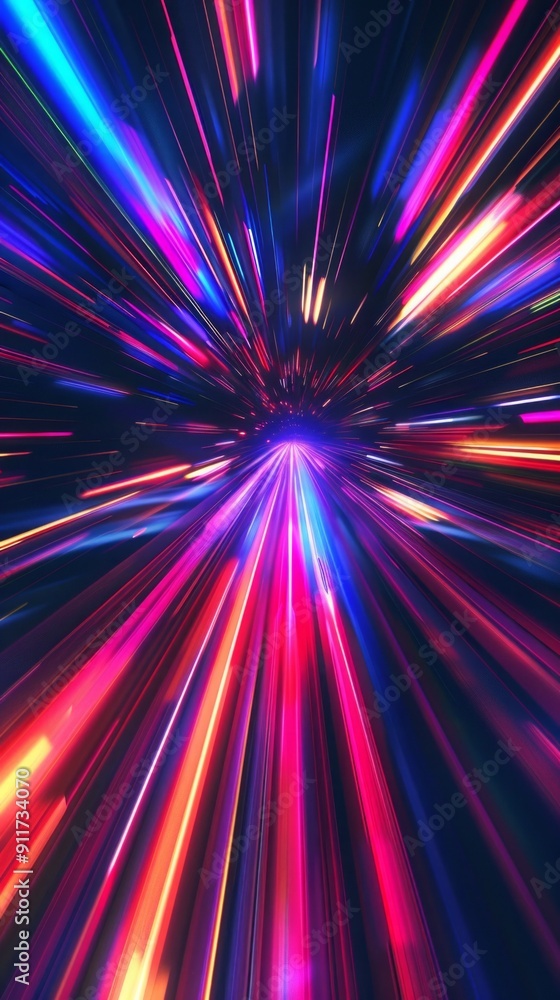 Poster vibrant speed motion background with gradient lines