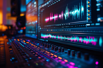 sound wave timeline in video editing