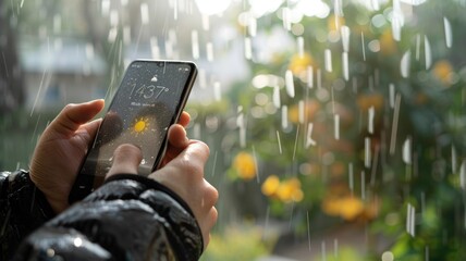 A weather app with transparent widgets and blurred glass backgrounds, offering a clear and elegant interface