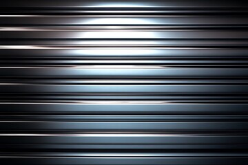 Fototapeta premium Seamless pattern of shiny metallic corrugated industrial roller shutter door with bright reflections 