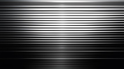 Fototapeta premium Seamless pattern of shiny metallic corrugated industrial roller shutter door with bright reflections 