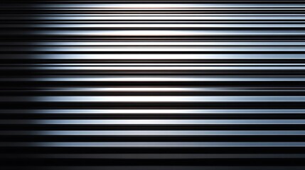 Obraz premium Seamless pattern of shiny metallic corrugated industrial roller shutter door with bright reflections 