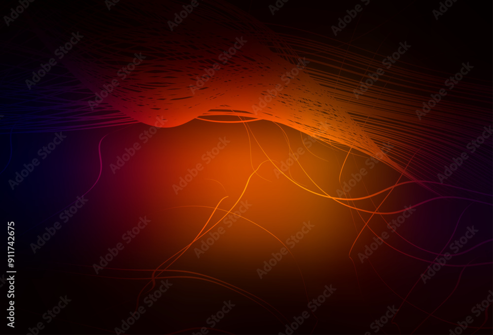 Poster dark red vector blurred and colored pattern.
