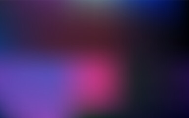 Dark purple, pink vector gradient blur backdrop.