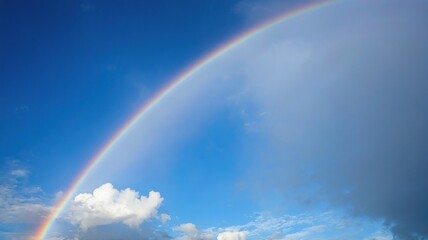 Rainbow Painted Across the Lake
