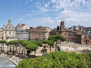 Naklejka premium view of the historic center of Rome
