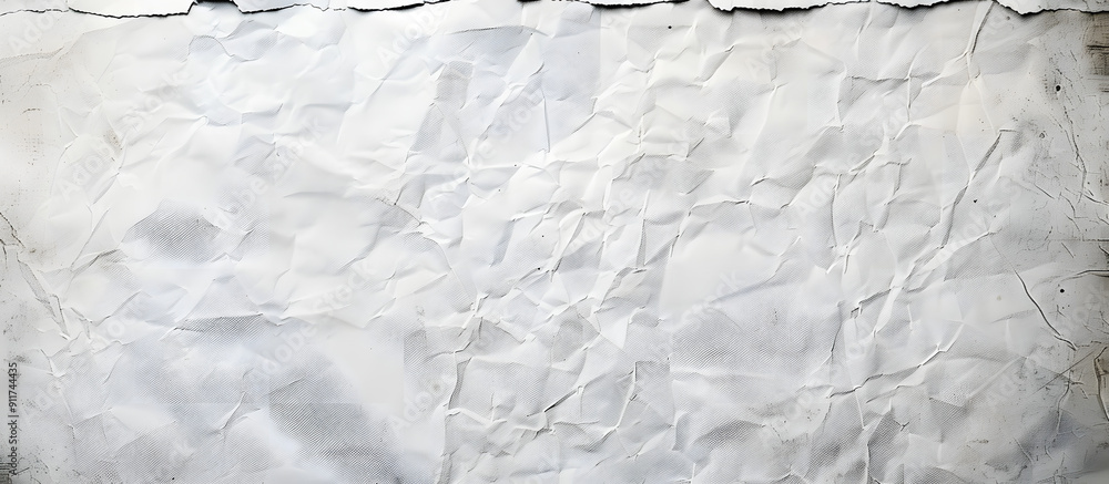 Poster grungy backdrop with a white, creased paper texture and copy space image.