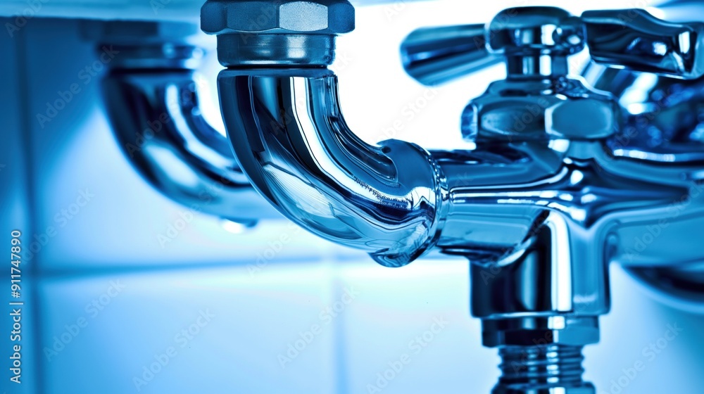 Poster plumber fixing a sink in a home, emphasizing practical skills and problem-solving
